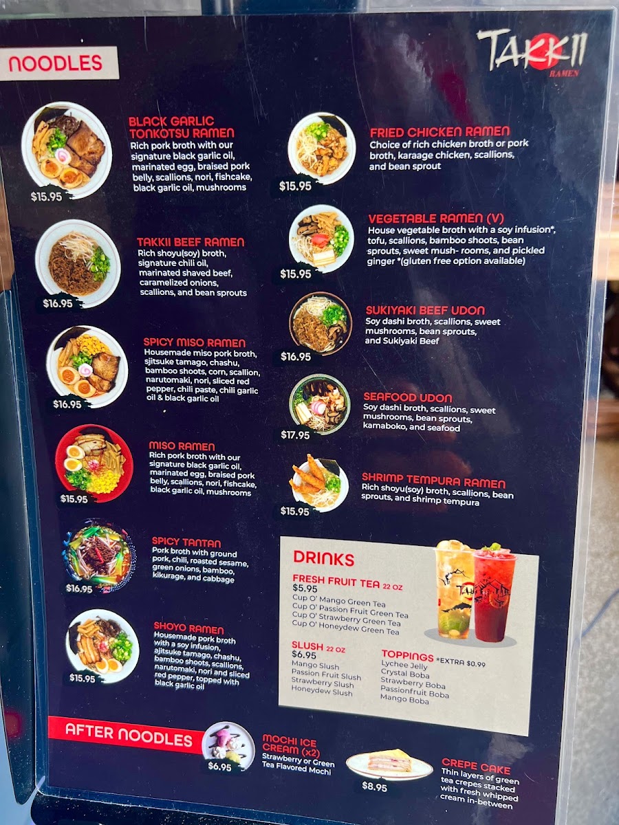 Menu Takkii Ramen Easton-10